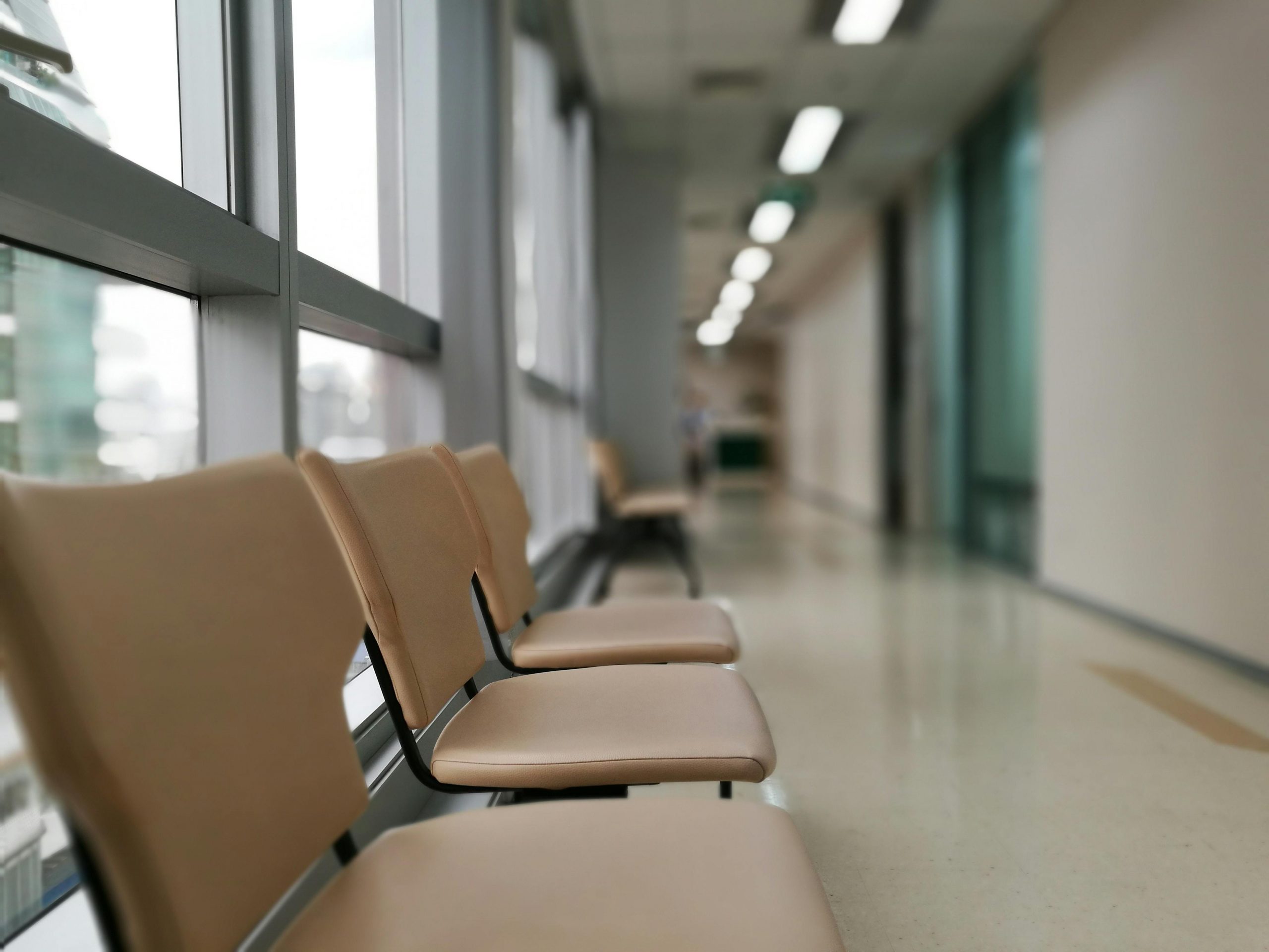 empty seats in a hospital